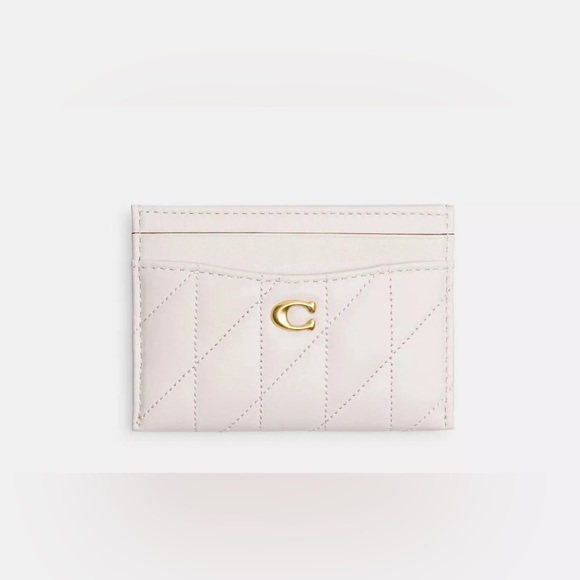 Coach Essential Card Cade with Pillow Quilting in Chalk - Picture 1 of 5